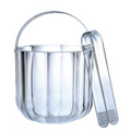 1 Quart Octagon Ice Bucket w/Ice Tong